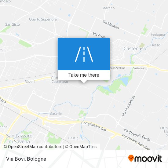 Via Bovi map