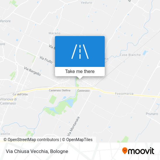Via Chiusa Vecchia map