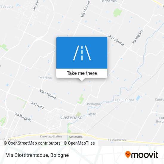 Via Ciottitrentadue map