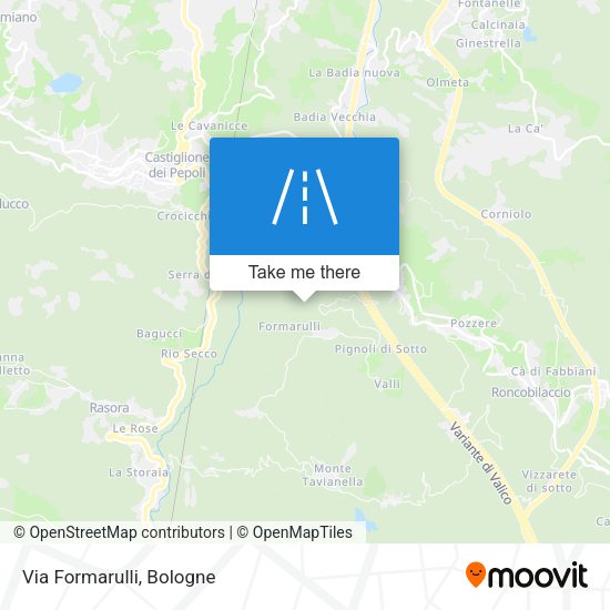Via Formarulli map