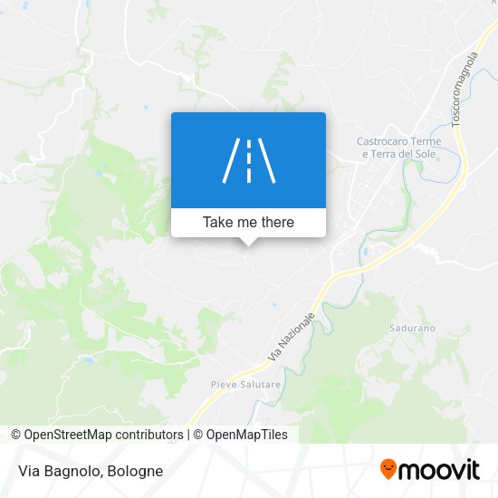 Via Bagnolo map