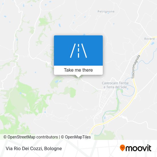 Via Rio Dei Cozzi map