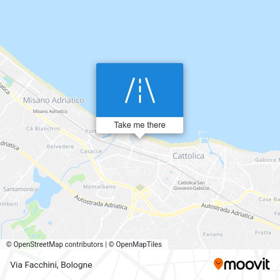 Via Facchini map