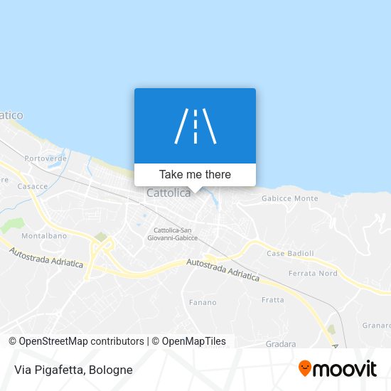 Via Pigafetta map
