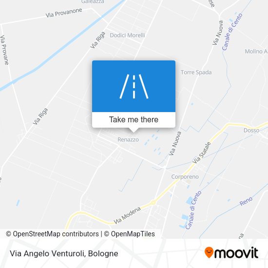Via Angelo Venturoli map