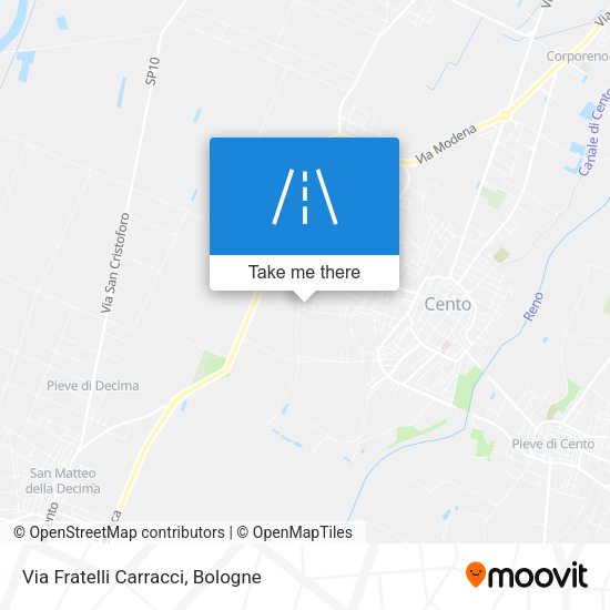 Via Fratelli Carracci map