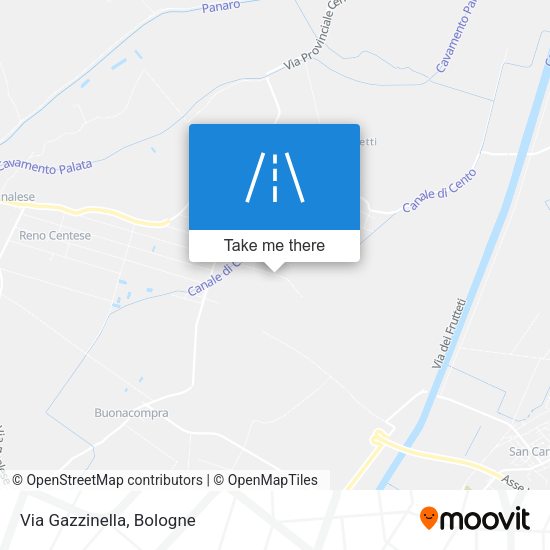 Via Gazzinella map