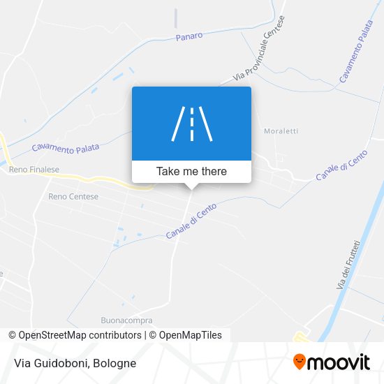 Via Guidoboni map