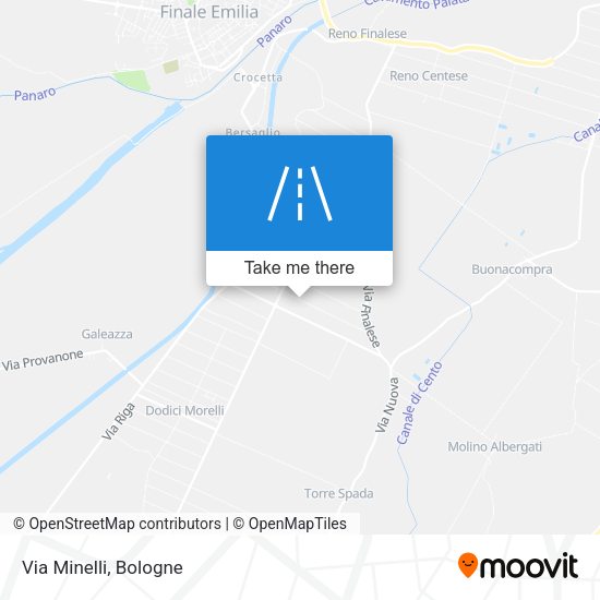 Via Minelli map