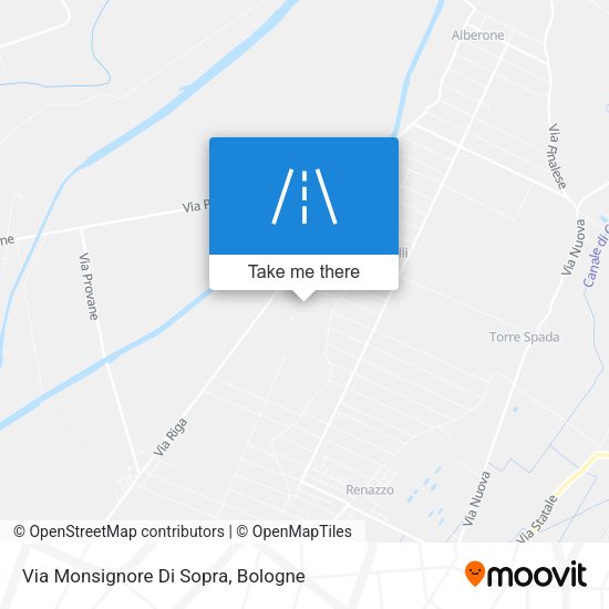 Via Monsignore Di Sopra map