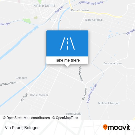 Via Pirani map