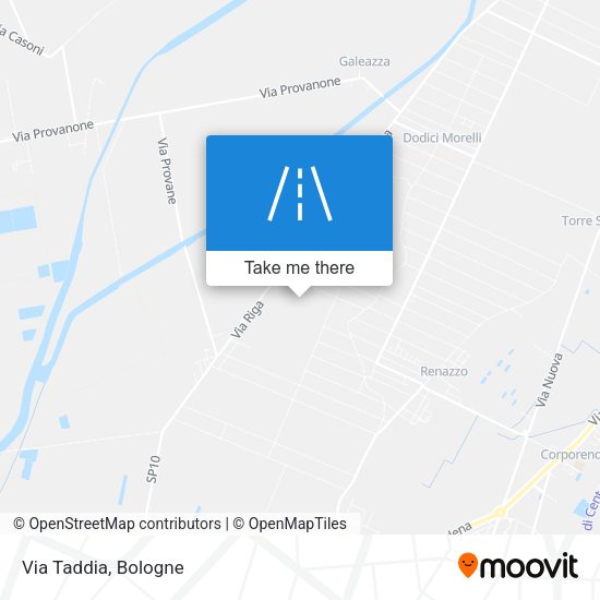 Via Taddia map