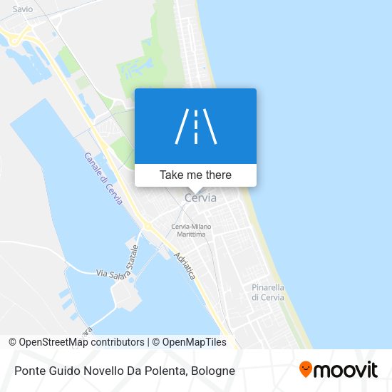 Ponte Guido Novello Da Polenta map