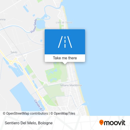 Sentiero Del Melo map
