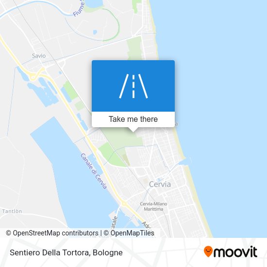 Sentiero Della Tortora map