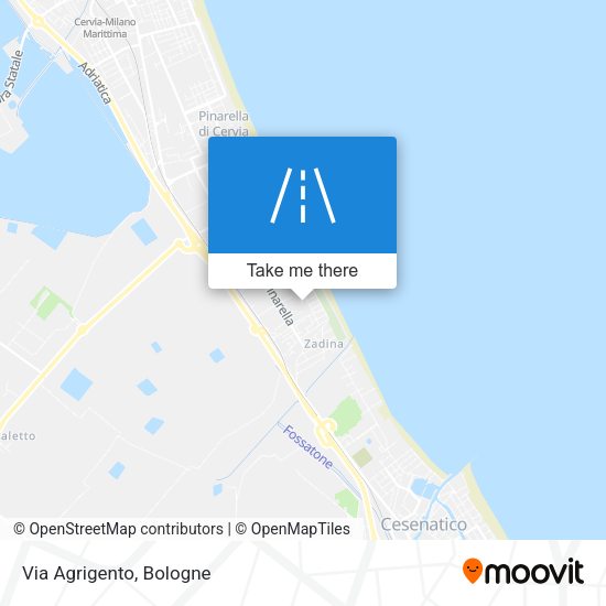 Via Agrigento map