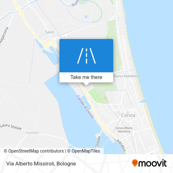 Via Alberto Missiroli map