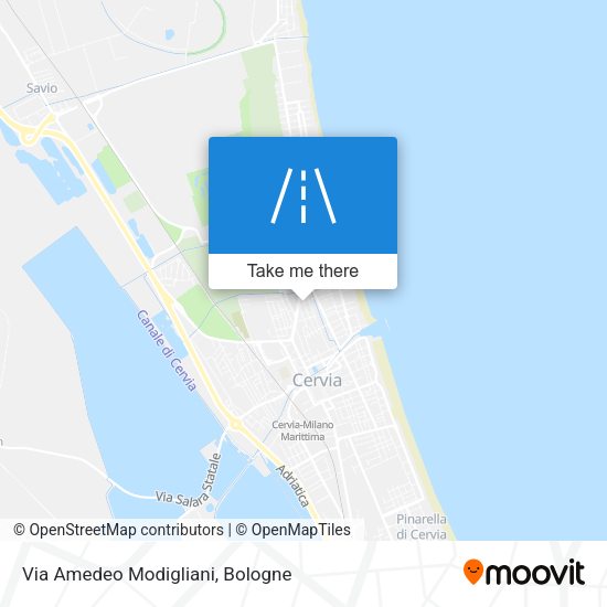Via Amedeo Modigliani map