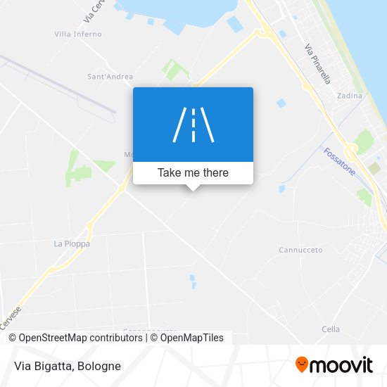 Via Bigatta map