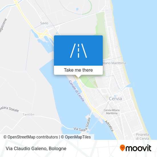 Via Claudio Galeno map