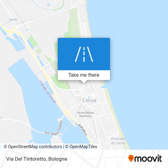 Via Del Tintoretto map