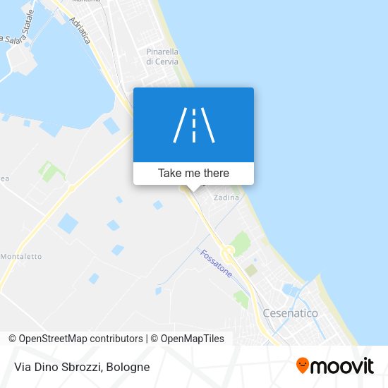 Via Dino Sbrozzi map