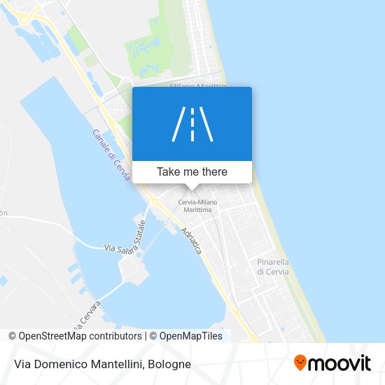 Via Domenico Mantellini map