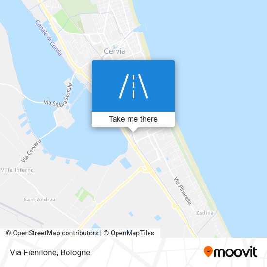 Via Fienilone map