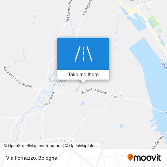 Via Fornazzo map