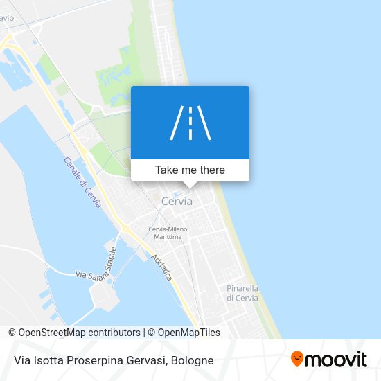 Via Isotta Proserpina Gervasi map
