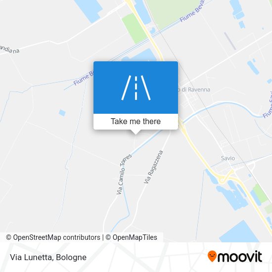 Via Lunetta map