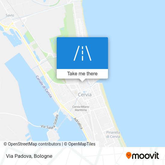 Via Padova map
