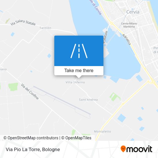 Via Pio La Torre map