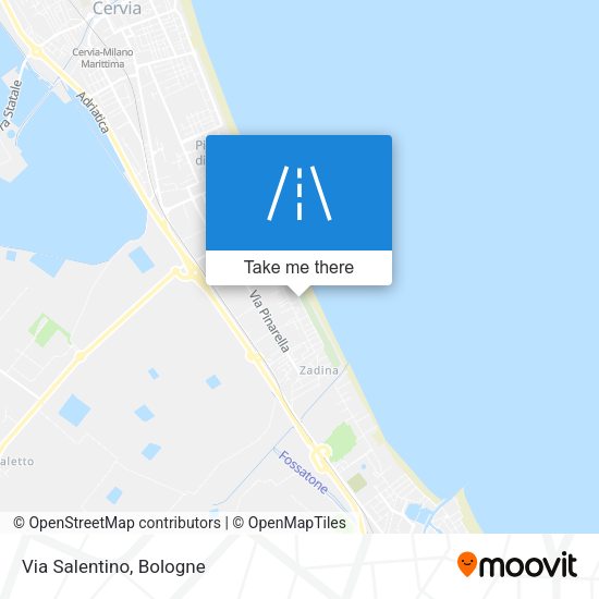 Via Salentino map