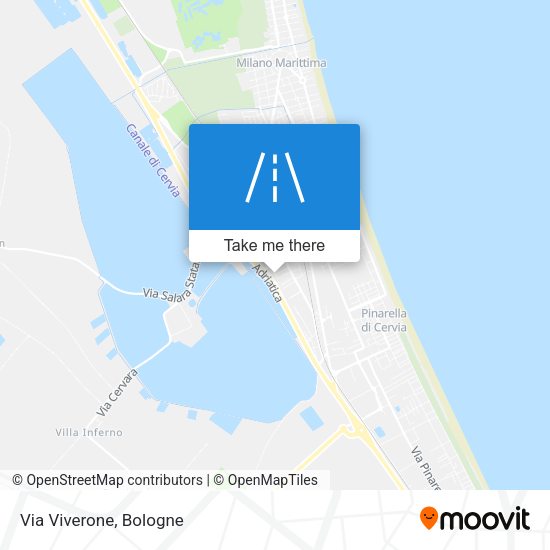 Via Viverone map