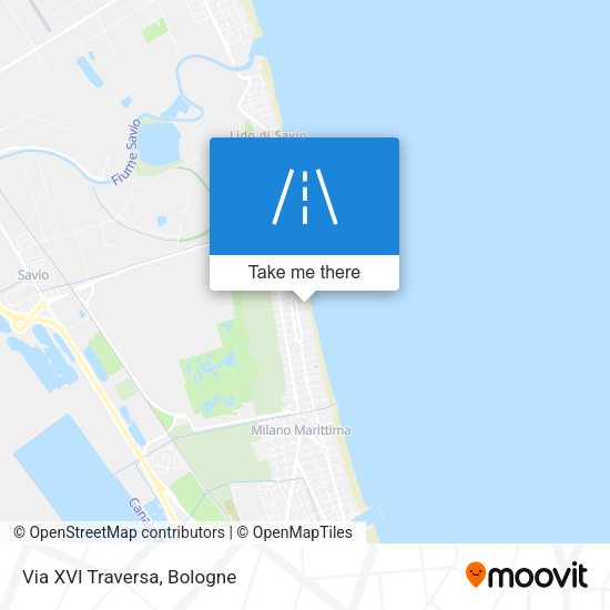 Via XVI Traversa map