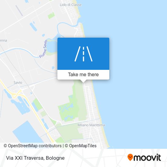 Via XXI Traversa map