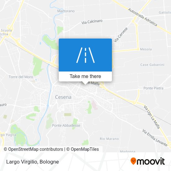 Largo Virgilio map