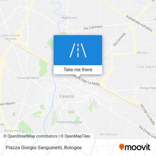 Piazza Giorgio Sanguinetti map
