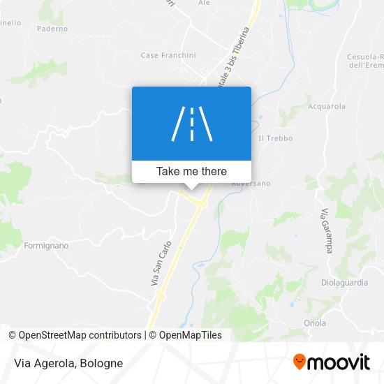 Via Agerola map