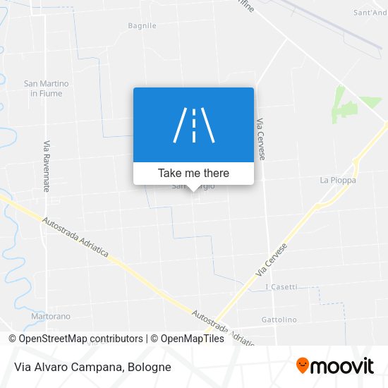 Via Alvaro Campana map