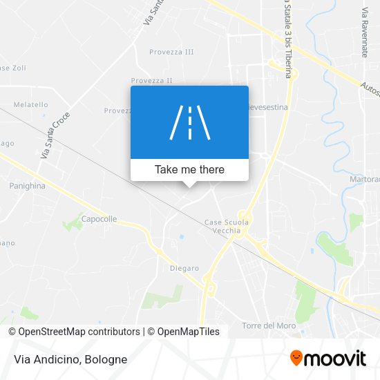 Via Andicino map