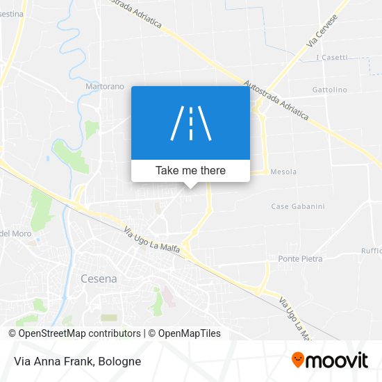 Via Anna Frank map