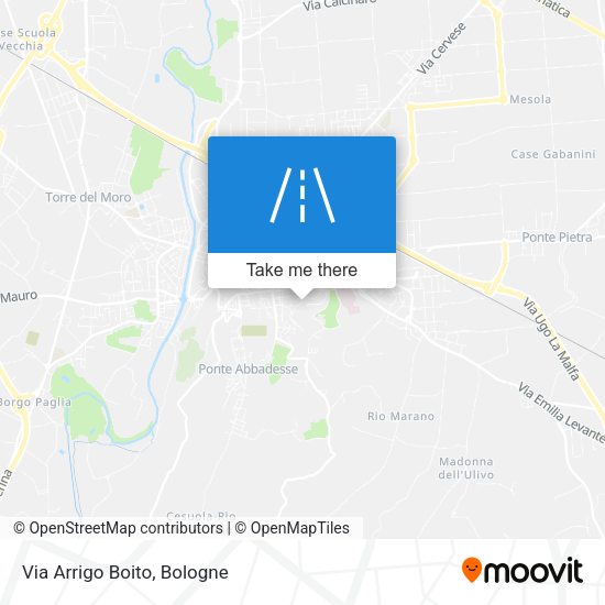 Via Arrigo Boito map