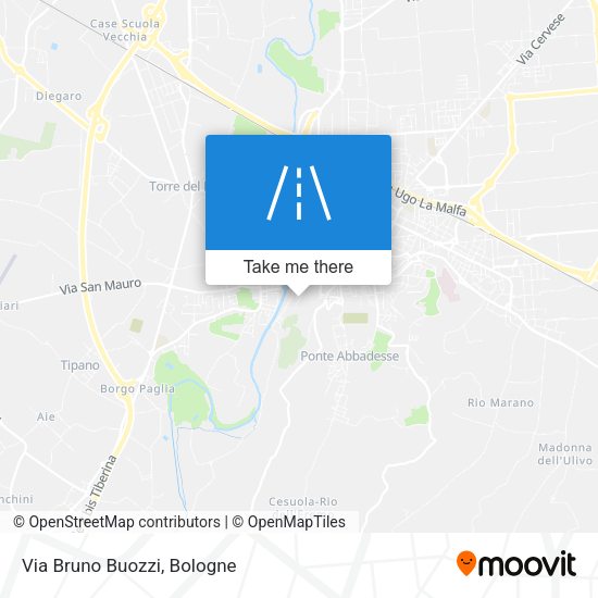 Via Bruno Buozzi map