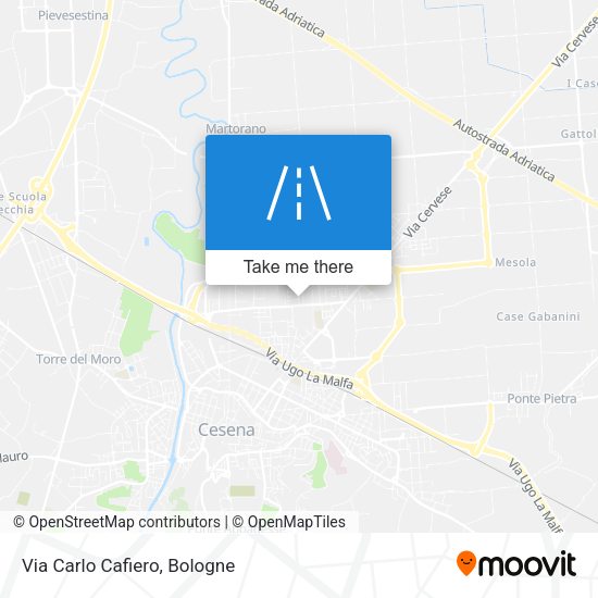 Via Carlo Cafiero map