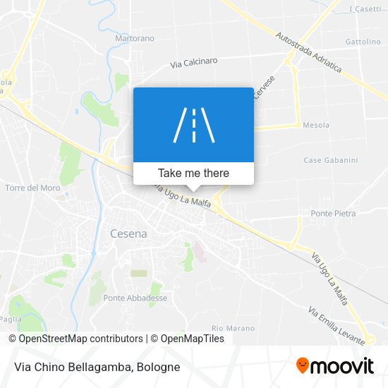 Via Chino Bellagamba map