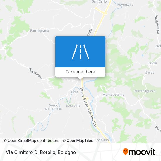 Via Cimitero Di Borello map