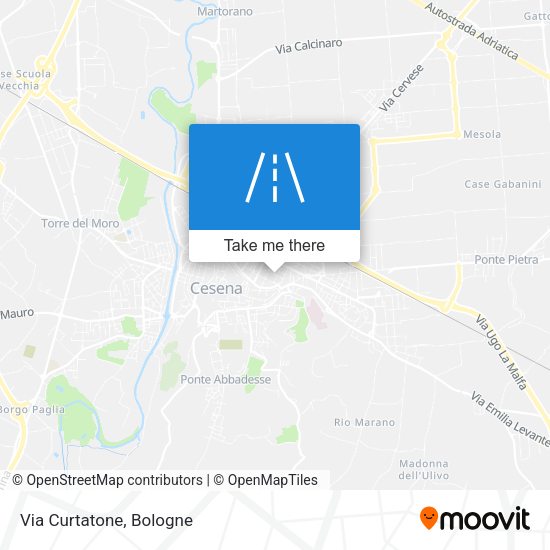 Via Curtatone map