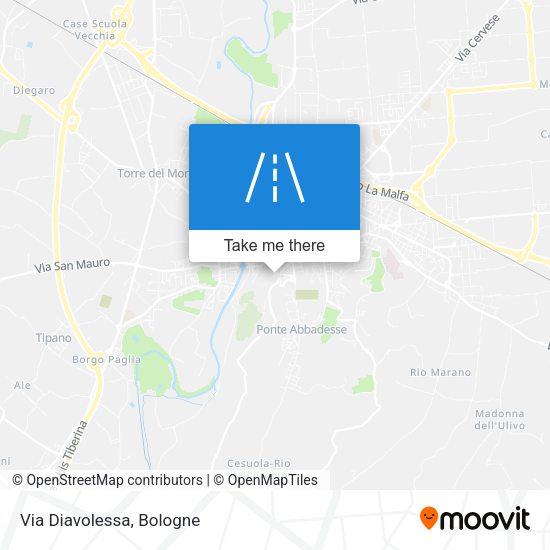Via Diavolessa map